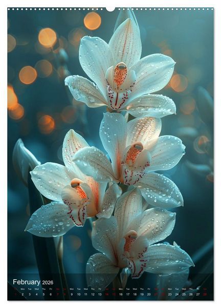 Produktbild: Ethereal Orchids (Wall Calendar 2026 DIN A2 portrait), CALVENDO 12 Month Wall Calendar