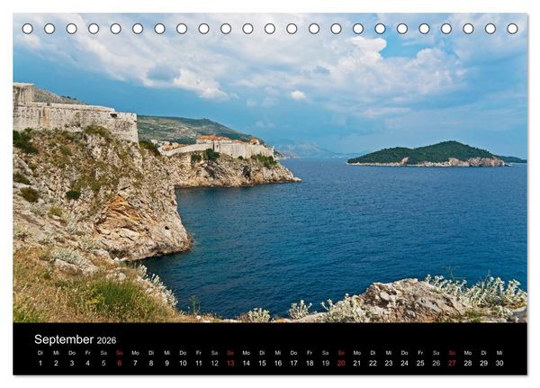 Produktbild: Gr&uuml;&szlig;e aus Kroatien (Tischkalender 2026 DIN A5 quer), CALVENDO Monatskalender
