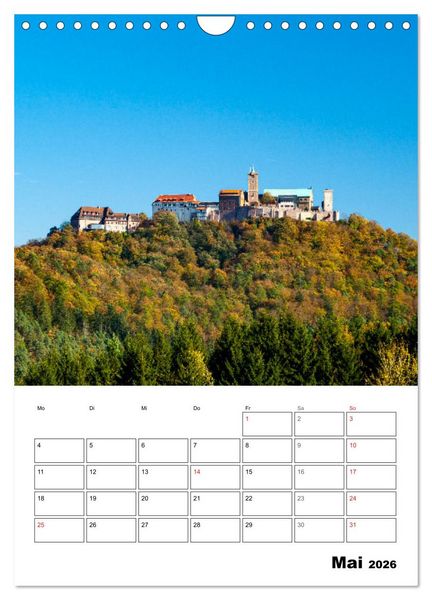 Produktbild: Die Th&uuml;ringer Wartburg (Wandkalender 2026 DIN A4 hoch), CALVENDO Monatskalender