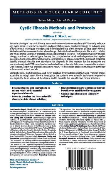 Produktbild: Cystic Fibrosis Methods and Protocols
