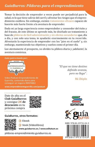 Produktbild: Gu&iacute;aBurros: P&iacute;ldoras para el emprendimiento