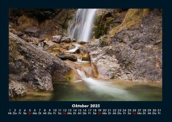 Produktbild: Wasserf&auml;lle 2025 Fotokalender DIN A4
