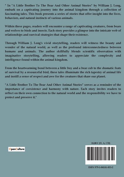 Produktbild: A Little Brother To The Bear And Other Animal Stories