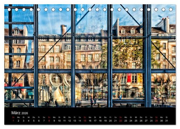 Produktbild: Paris - Impressionen einer Weltstadt (Tischkalender 2026 DIN A5 quer), CALVENDO Monatskalender