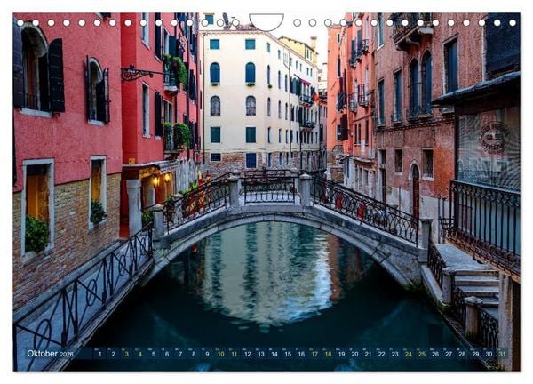 Produktbild: Venedig - eine Stadt f&uuml;r Tr&auml;umer (Wandkalender 2026 DIN A4 quer), CALVENDO Monatskalender