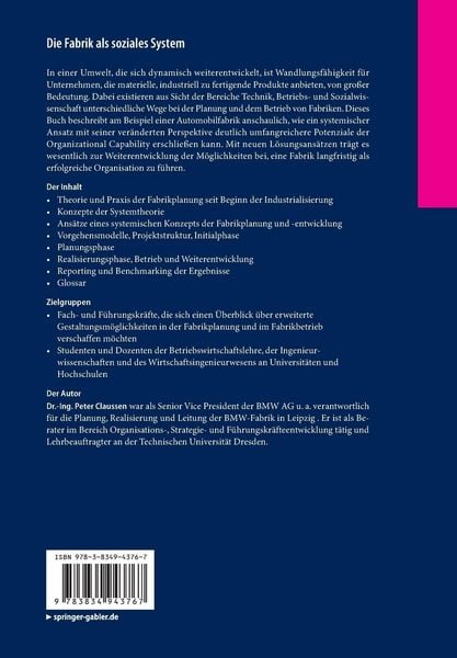 Produktbild: Die Fabrik als soziales System