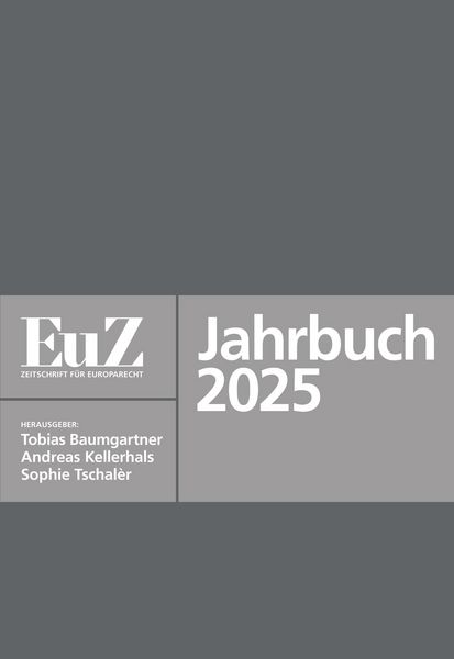 Produktbild: EuZ - Zeitschrift f&uuml;r Europarecht - Jahrbuch 2025