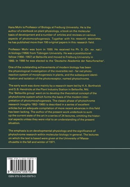Produktbild: Lectures on Photomorphogenesis