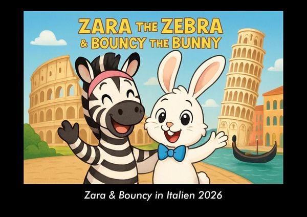 Produktbild: Zara & Bouncy in Italien 2026 Fotokalender DIN A3