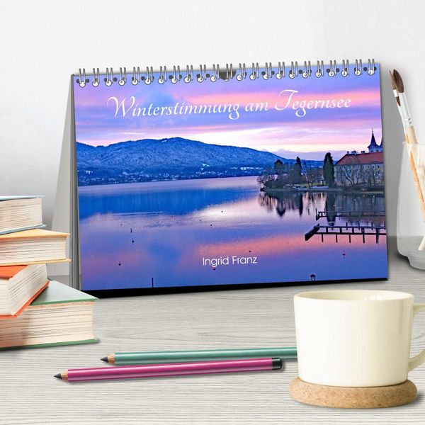 Produktbild: Winterstimmung am Tegernsee (Tischkalender 2026 DIN A5 quer), CALVENDO Monatskalender