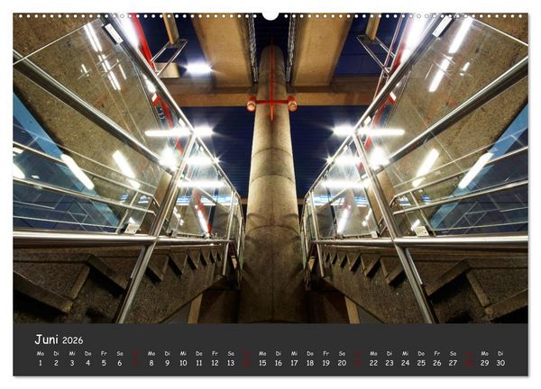 Produktbild: U-Bahn-Stationen des Westens (hochwertiger Premium Wandkalender 2026 DIN A2 quer), Kunstdruck in Hochglanz