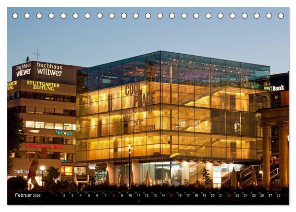 Produktbild: Landeshauptstadt Stuttgart (Tischkalender 2026 DIN A5 quer), CALVENDO Monatskalender
