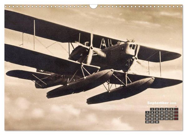 Produktbild: Doppeldecker entdeckt auf historischen Postkarten (Wandkalender 2026 DIN A3 quer), CALVENDO Monatskalender