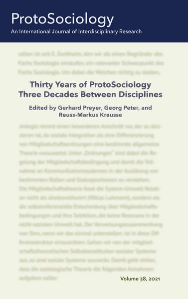 Produktbild: Thirty Years of ProtoSociology - Three Decades Between Disciplines