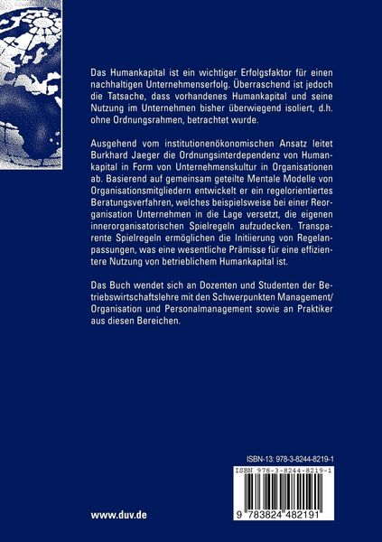 Produktbild: Humankapital und Unternehmenskultur
