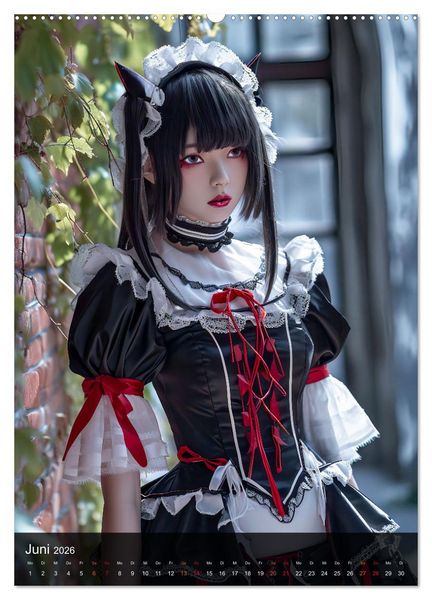 Produktbild: Anime-Girls - Japanische Kawaii-Sch&ouml;nheiten im Anime-Stil (Wandkalender 2026 DIN A2 hoch), CALVENDO Monatskalender