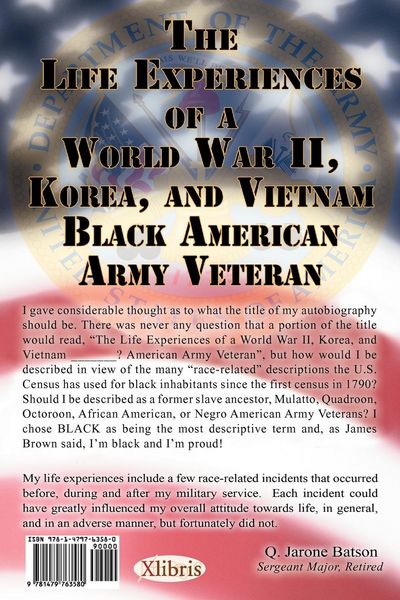 Produktbild: The Life Experiences of a World War II, Korea, and Vietnam Black American Army Veteran