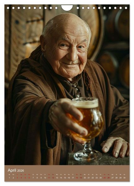 Produktbild: Bier-Liebe Von den Ahnen zu uns (Wandkalender 2026 DIN A4 hoch), CALVENDO Monatskalender