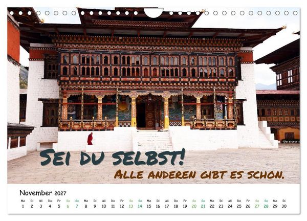 Produktbild: Fernwehabenteurer Asien - 12 Motivierende Gedanken von unterwegs (Wandkalender 2027 DIN A4 quer), CALVENDO Monatskalender