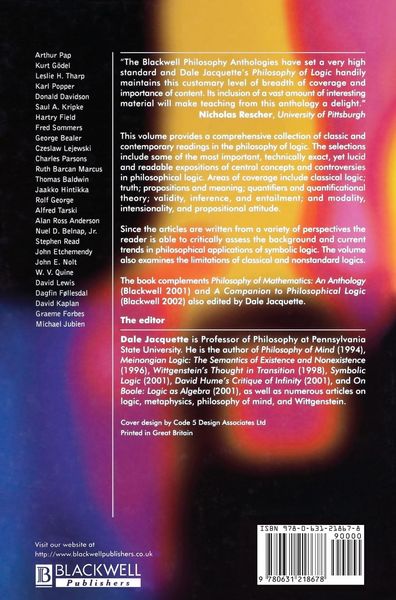 Produktbild: Philosophy of Logic