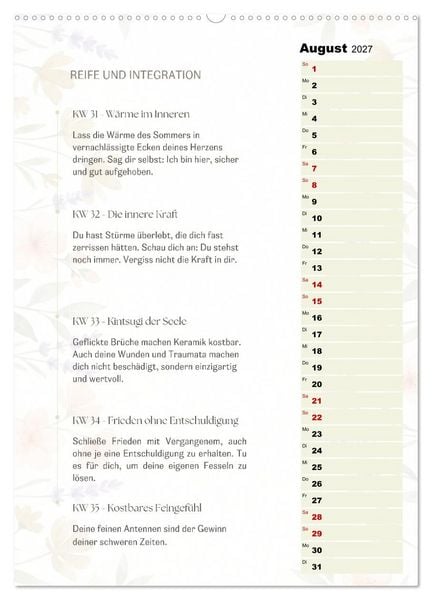 Produktbild: SEELENKOMPASS (Wandkalender 2027 DIN A2 hoch), CALVENDO Monatskalender