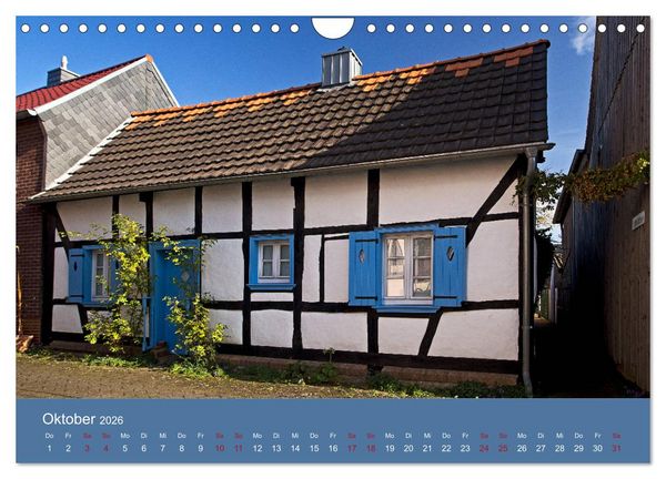 Produktbild: ERFTSTADT - Burgen und B&uuml;rgerh&auml;user (Wandkalender 2026 DIN A4 quer), CALVENDO Monatskalender