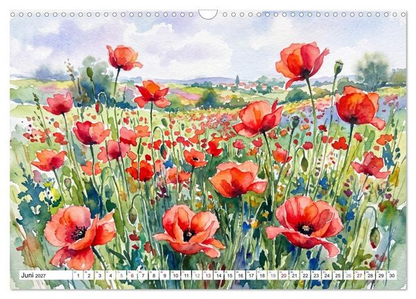 Produktbild: Bl&uuml;tenzauber des Sommers (Wandkalender 2027 DIN A3 quer), CALVENDO Monatskalender