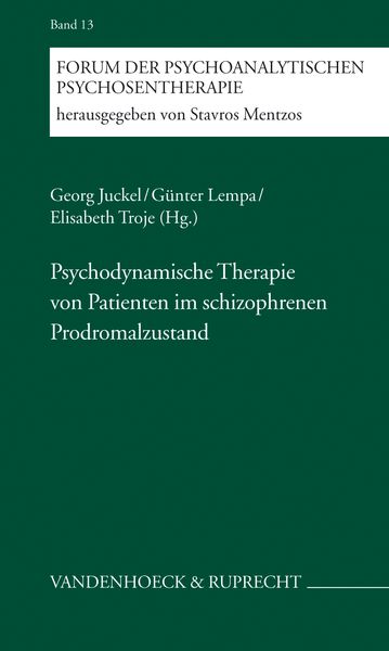 Produktbild: Psychodynamische Therapie von Patienten im schizophrenen Prodromalzustand