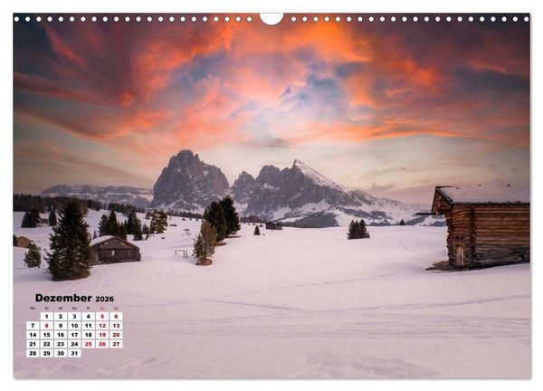 Produktbild: Berggipfel der Dolomiten (Wandkalender 2026 DIN A3 quer), CALVENDO Monatskalender