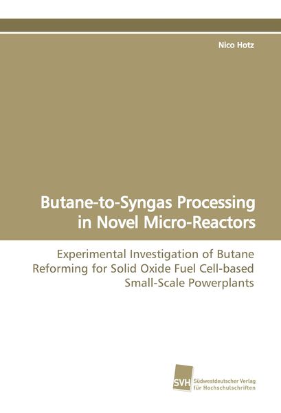 Produktbild: Butane-to-Syngas Processing in Novel Micro-Reactors
