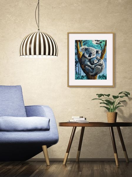 Schipper 609240907 - Malen nach Zahlen, Koala mit Baby, 24x30cm