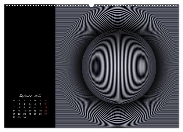 Produktbild: Schwarz trifft Wei&szlig; (Wandkalender 2026 DIN A2 quer), CALVENDO Monatskalender