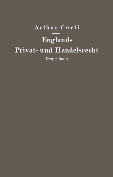 Produktbild: Englands Privat- und Handelsrecht