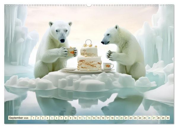 Produktbild: Die Desserttafel ist gedeckt - Humorbilder (Wandkalender 2026 DIN A2 quer), CALVENDO Monatskalender