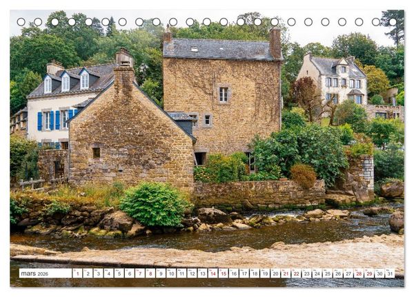 Produktbild: &Agrave; la d&eacute;couverte de la Bretagne - En Finist&egrave;re Sud (Calendrier de bureau 2026 DIN A5 vertical), CALVENDO calendrier mensuel