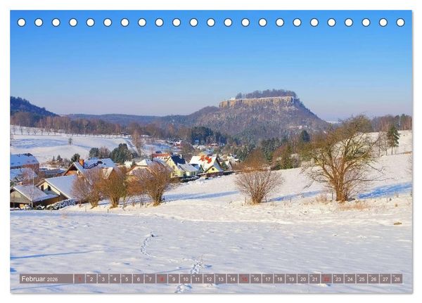 Produktbild: Die Sch&ouml;nheit der S&auml;chsischen Schweiz (Tischkalender 2026 DIN A5 quer), CALVENDO Monatskalender