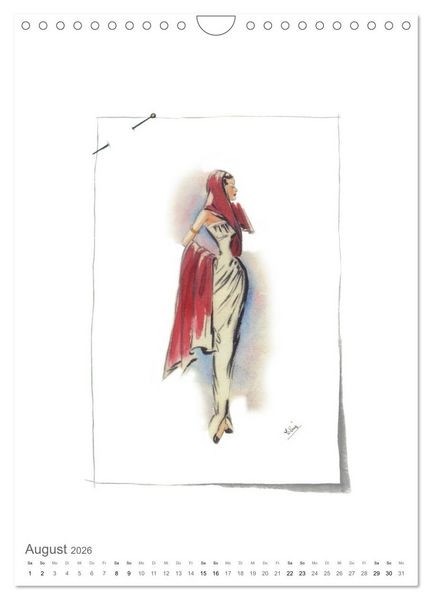 Produktbild: FIGURINEN 2026 - Fashion von 1949 - Originale von Elina Ruffinengo (Wandkalender 2026 DIN A4 hoch), CALVENDO Monatskalender