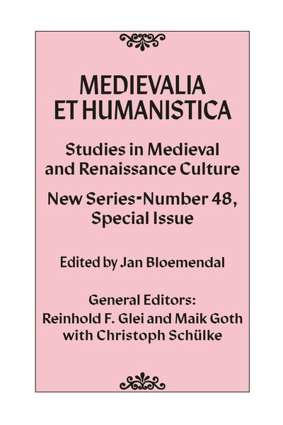 Produktbild: Medievalia et Humanistica, No. 48