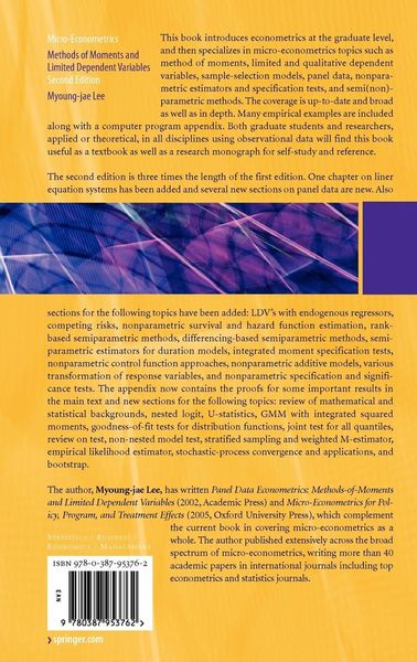 Produktbild: Micro-Econometrics