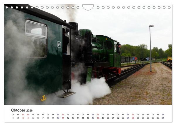 Produktbild: Feuer Wasser Kohle - Dampflokomotiven der Deutschen Reichsbahn (Wandkalender 2026 DIN A4 quer), CALVENDO Monatskalender