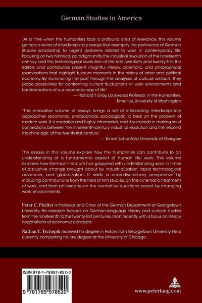 Produktbild: Meanings of Modern Work in Nineteenth- and Twenty-First-Century German Literature and Film