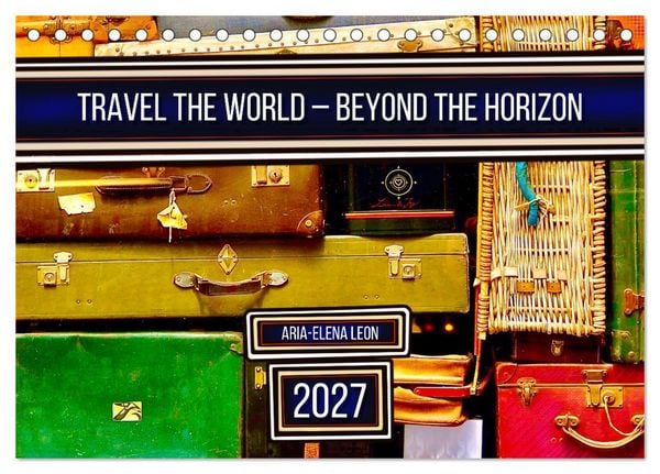 Produktbild: Travel the World &ndash; Beyond the Horizon (Desk Calendar 2027 DIN A5 landscape), CALVENDO 12 Month DeskCalendar