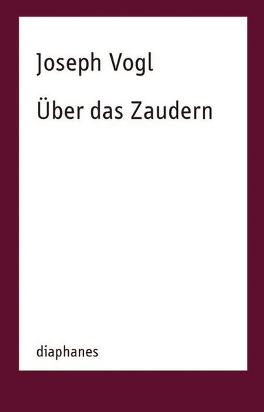 Produktbild: &Uuml;ber das Zaudern