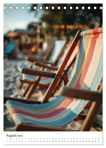 Produktbild: Sehnsucht Strand (Tischkalender 2026 DIN A5 hoch), CALVENDO Monatskalender