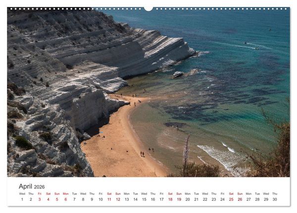 Produktbild: Sicily - The island where winter does not exist (Wall Calendar 2026 DIN A2 landscape), CALVENDO 12 Month Wall Calendar