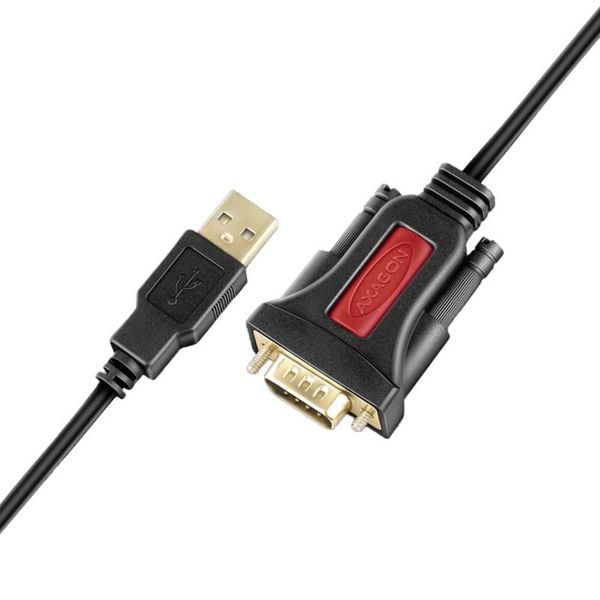 Produktbild: AXAGON USB 2.0 Adapterkabel [1x RS232-Stecker - 1x USB 2.0] ADS-1PSN 1.5m