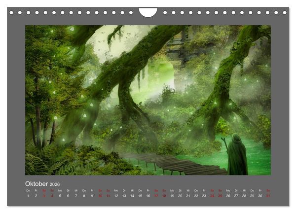 Produktbild: Weg des Zauberers (Wandkalender 2026 DIN A4 quer), CALVENDO Monatskalender