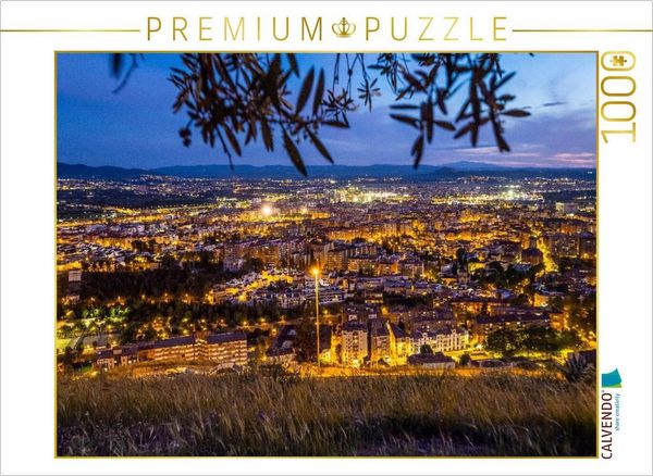 Produktbild: CALVENDO Puzzle Traumhafte Nachtstimmung in Granada | 1000 Teile Lege-Gr&ouml;&szlig;e 64x48cm Foto-Puzzle f&uuml;r gl&uuml;ckliche Stunden