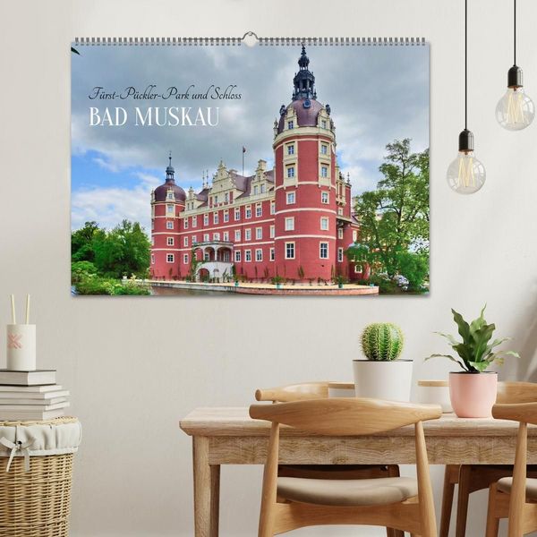 Produktbild: F&uuml;rst-P&uuml;ckler-Park und Schloss &ndash; Bad Muskau (Wandkalender 2027 DIN A2 quer), CALVENDO Monatskalender