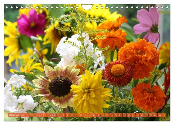 Produktbild: Blumen - Eine bunte Mischung (Wandkalender 2026 DIN A4 quer), CALVENDO Monatskalender